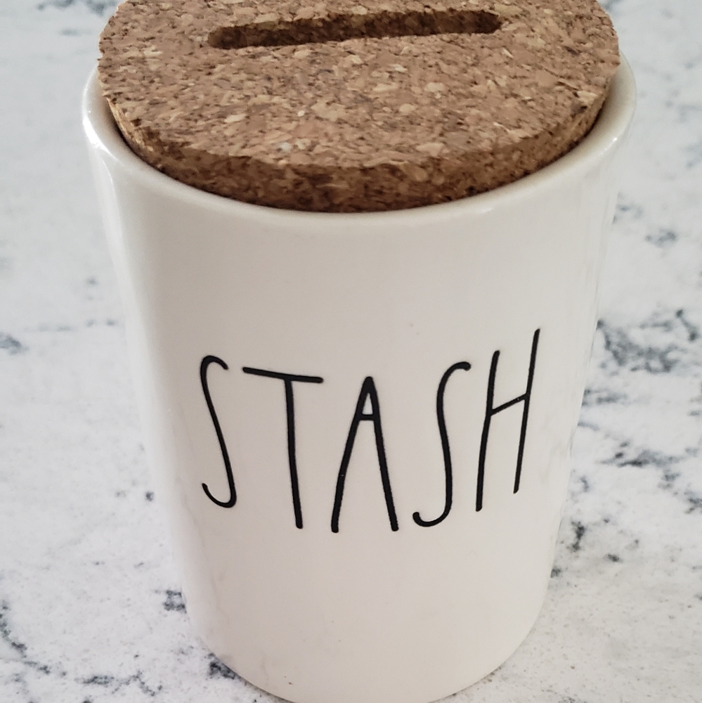 Rae Dunn Cork top Stash canister